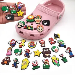 Super Mario Bros Jibz Yoshi PVC Croc Charms Anime Shoe Buckle Cartoon DIY Sandals Accessories Kids Shoe Decorate X-mas Gifts