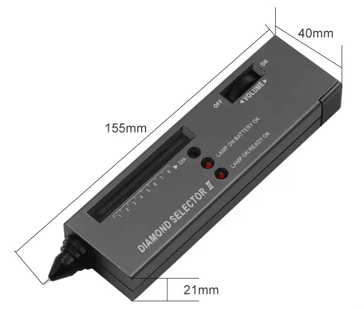 

Professional High Accuracy Diamond Tester Gemstone Gem Gems Selector Reliable Jewelry Watcher Tool Diamond Indicator Test Pen