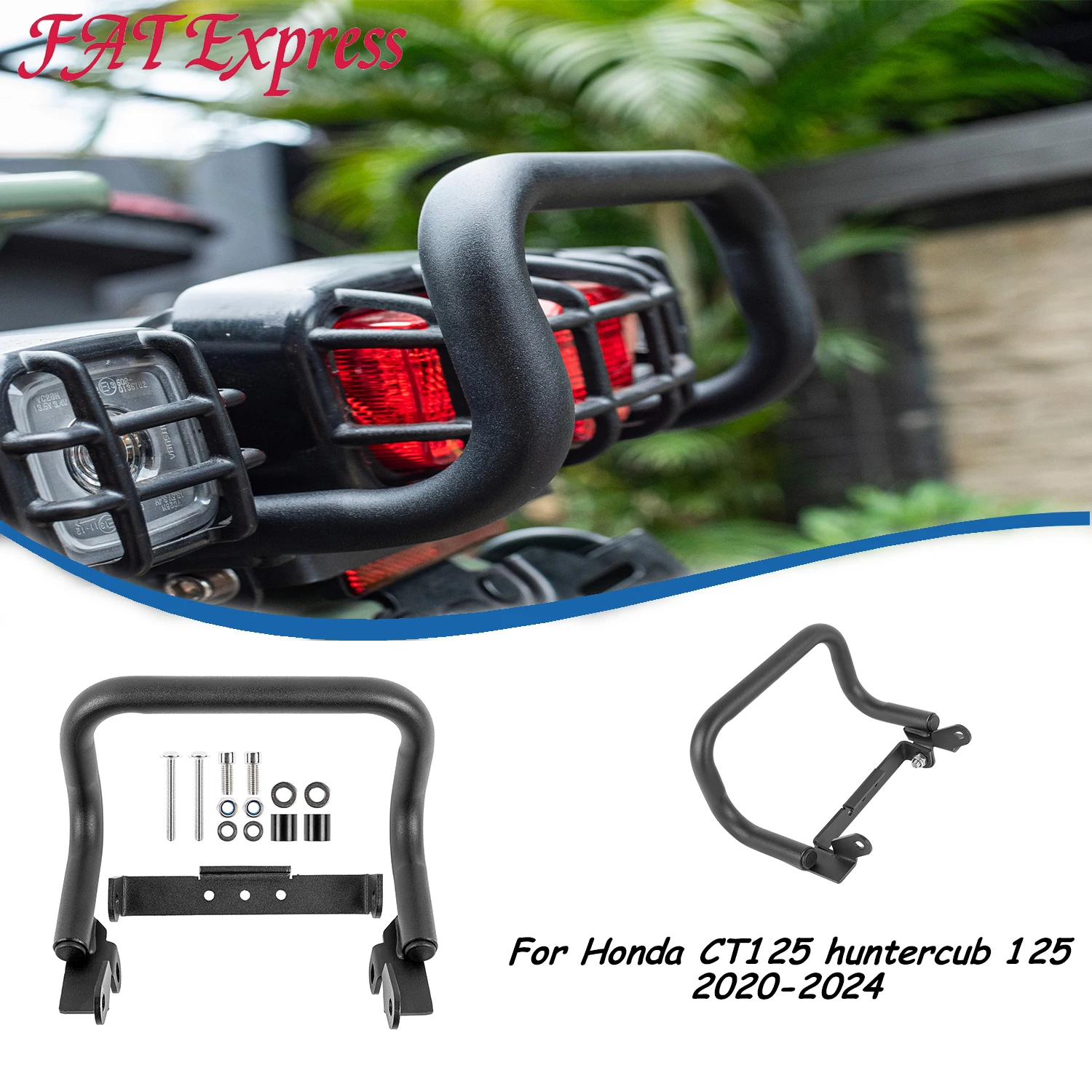 

Huntercub125 Anti-Crash Tail Light Cover Protector Bumper For Honda CT Hunter Cub 125 2020-2024 2021 2022 Motorcycle Accessories