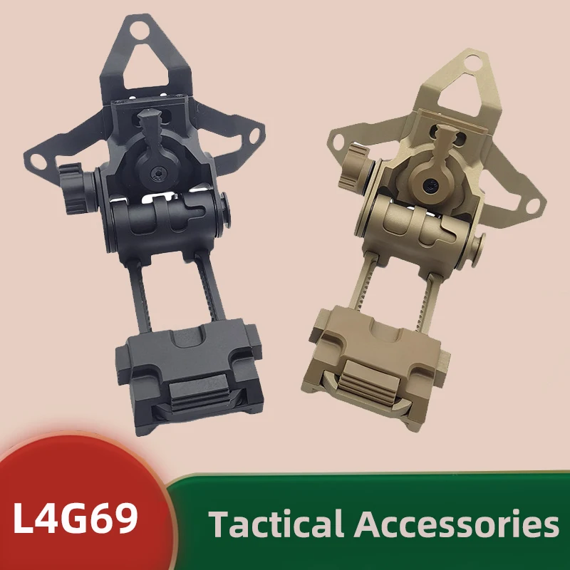 Tactical L4G69 Helmet Mount Comes With a three-hole Configuration Shroud And Compatibility PVS14 PVS15 PVS18 PVS31 GPNVG18 PSQ36