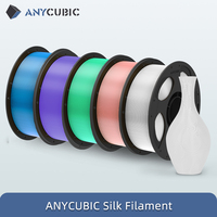 ANYCUBIC Silk PLA Filament Rainbow Silk Texture 1.75mm 3D Printing Material Eco-Friendly For Kobra Series FDM 3D Printer