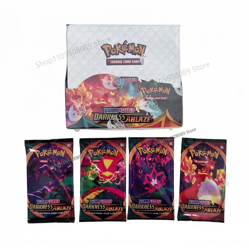 Sword Shield Darkness Ablaze 360Pcs English Version TCG Classics Booster Box Trade Card 36 Pack Box