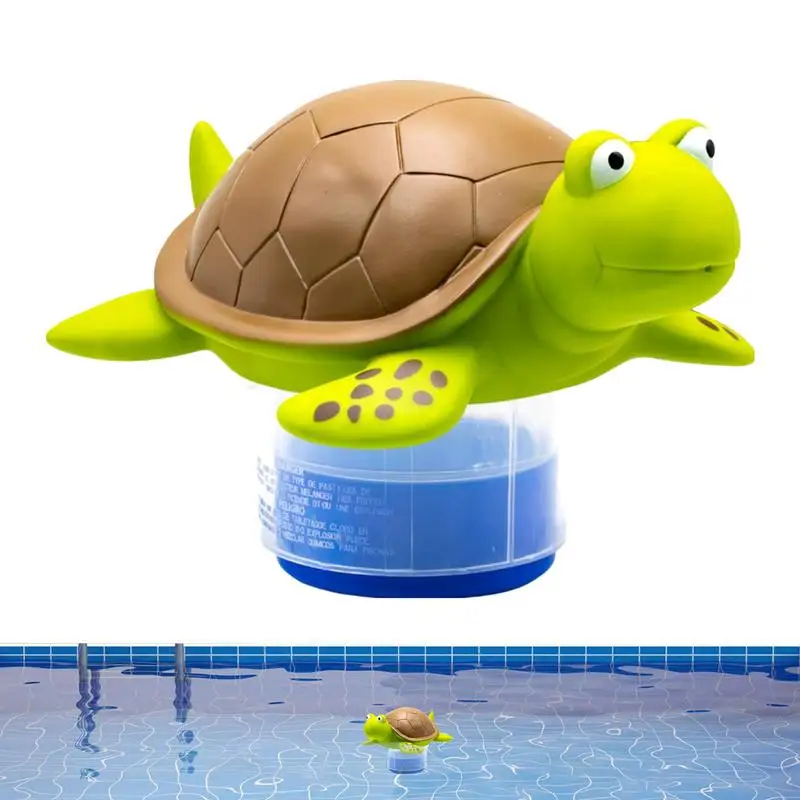 

Swimming pool Pool Chlorine Float Cute Turtle Design Chlorine Tablet Floater Adjustable Hot Tub Floater swimming pool tools