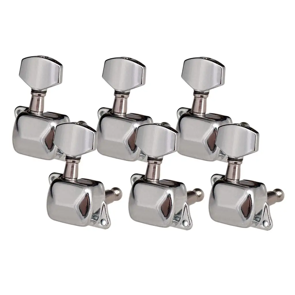 Zinc Alloy 6R Semiclosed Tuning Pegs Tuner Machine Head Electric Guitar Part Tuning Pegs Accessories