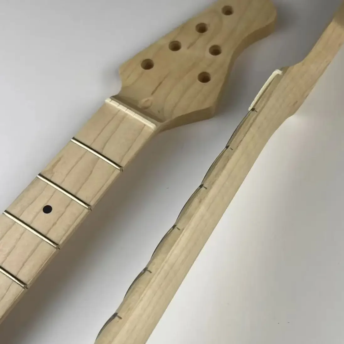 

DIY Electric Guitar Neck Premium Maple Wood Body Dot Position Markers Included for Music Lovers And Hobbyists