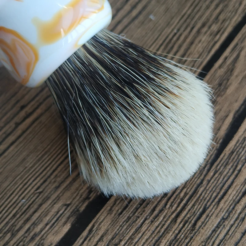 Dscosmetic 22mm Coffee Manchurian two badger hair shaving brush for man wet shaving