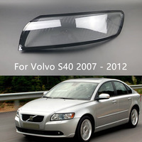 For Volvo S40 2007 2008 2009 2010 2011 2012 Headlamp Lens Cover Transparent Lampshade Headlight Shell Glass Original Lamp Shade