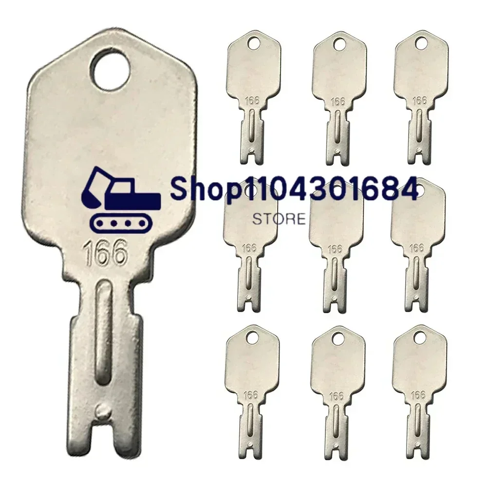 166 Forklift Key for Clark Yale Hyster Eavy Equipment Keys for Komatsu Mustang Gradall Gehl for Daewoo Doosan A214062 5133504