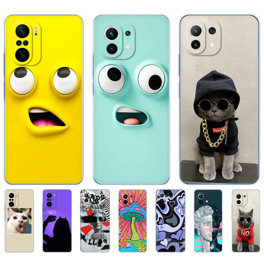 For xiaomi Mi 11 / Mi 11 Lite 5G NE 4G / Mi 11i / Mi 11 Ultra Case Phone Back cover For xiaomi11 i 11Lite Xiomi Mi11 Silicon TPU