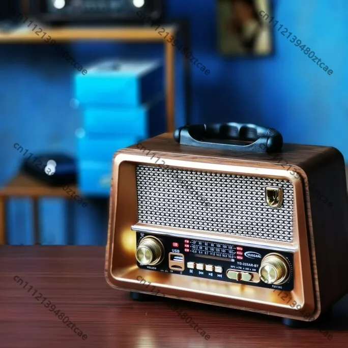 Retro Desktop Multi Band FM AM SW Radio For Elderly Bluetooth U Disk Audio Speaker