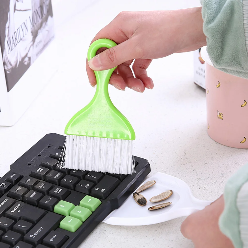 Small Desktop Sweeper Cleaning Brush Small Broom Dustpan Set (Random Color)