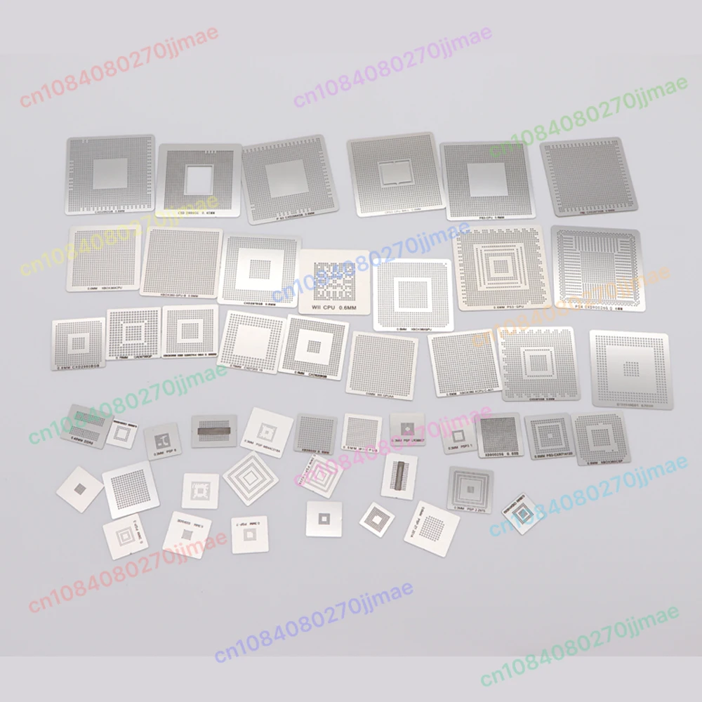 60 قطعة/56 قطعة/47 قطعة/21 قطعة تحديث استنسل التدفئة المباشرة لوحدة التحكم في الألعاب PS3 CPU PS4 GPU XBOX CXD WII قالب الحرارة
