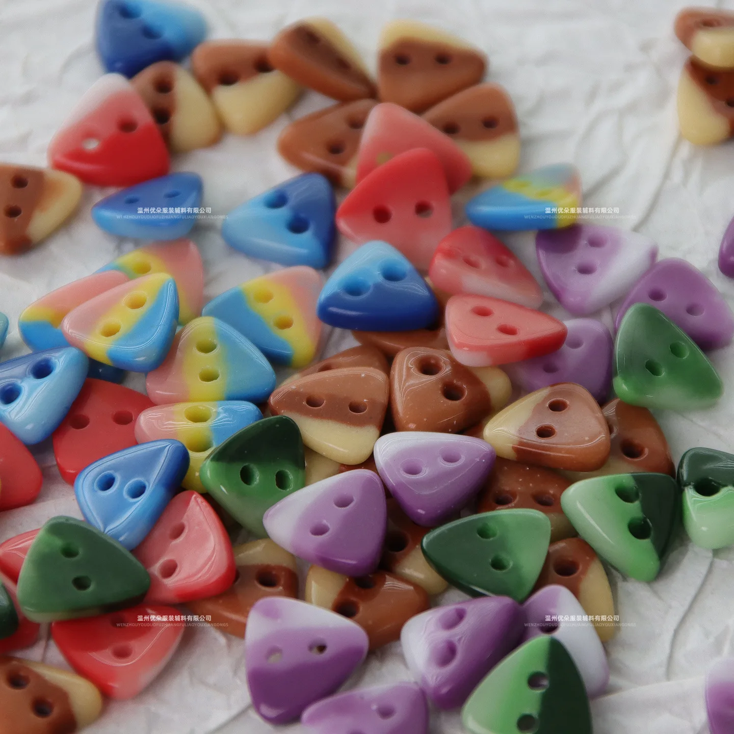 11.5mm Graduated Ceramic Buttons Two Eye Colorful Buttons for Handmade DIY Knitted Cardigan Shirt Clothing Sewing Accessories