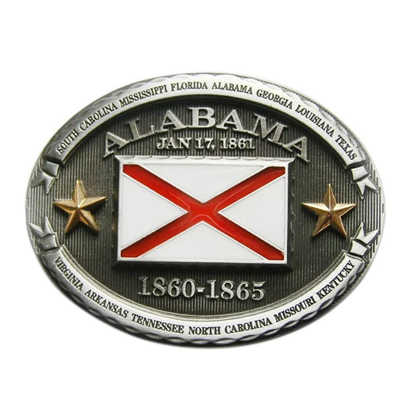 Novo estilo vintage bandeira oval cinto fivela gurtelschnalle também estoque nos eua BUCKLE-FG008