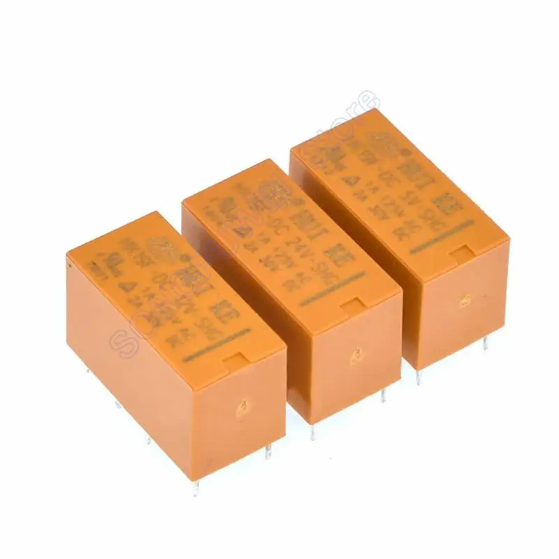 5PCS HK19F -DC5V-SHG HK19F-DC12V-SHG HK19F-DC24V-SHG 8PIN Relays 5V 12V 24V DC Coil DPDT 8 Pin 2NO 2NC Mini Power Relay PCB Type