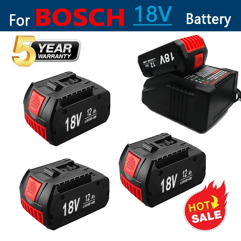 NEW  BOSCH 18V Battery BAT609 BAT610 For Bosch 18V Professional 18V Li-ion Battery Drill Battery GBA18V GSR18V BAT618 BAT619