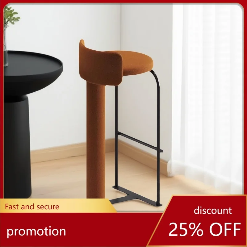 

CZ барный стул из цельного дерева, высокий табурет для кафе, простой креативный барный стул для стойки регистрации