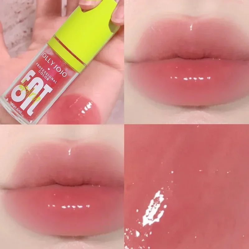 Hydrating Lip Glaze Lips Plumping Non Sticky Fat Lip Oil Plumper Lips Gloss Oil Sexy Clear Transparent Liquid Lipsticks Lip Care