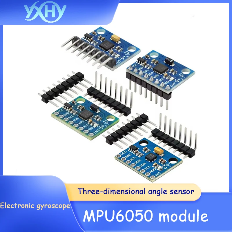 

1pcs GY-521 MPU6050 module - 3D angle sensor, 6DOF three-axis accelerometer, electronic gyroscope