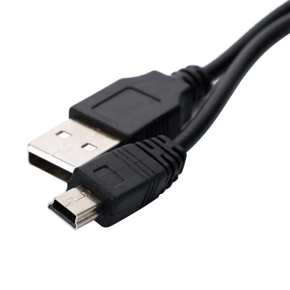 Copper 1m for MP3 GPS MINI 5 Pin USB 2.0 Charging Cord USB To MINI 5Pin Data Cables Male Jack