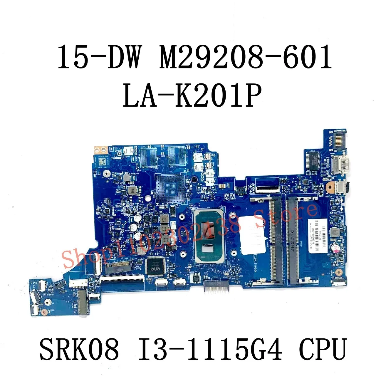 M29208-601 M29209-601 M29210-601 M29211-601 LA-K201P With I3 / I5 / I7 CPU GM / MX350 For HP 15-DW Laptop Motherboard 100%Tested