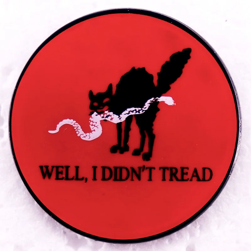 Gadsden Anarchist Flag Don't Tread on Me Enamel Pin Well I Didn't Tread