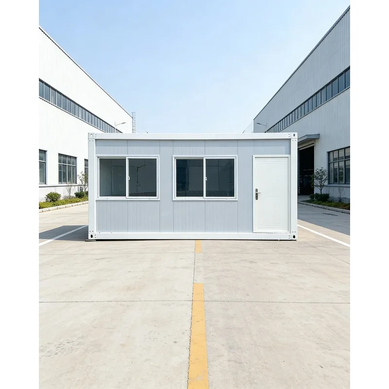 

20ft Mobile Container House Foldable Prefab Home Quick Install Office Cabin with Aluminum Door