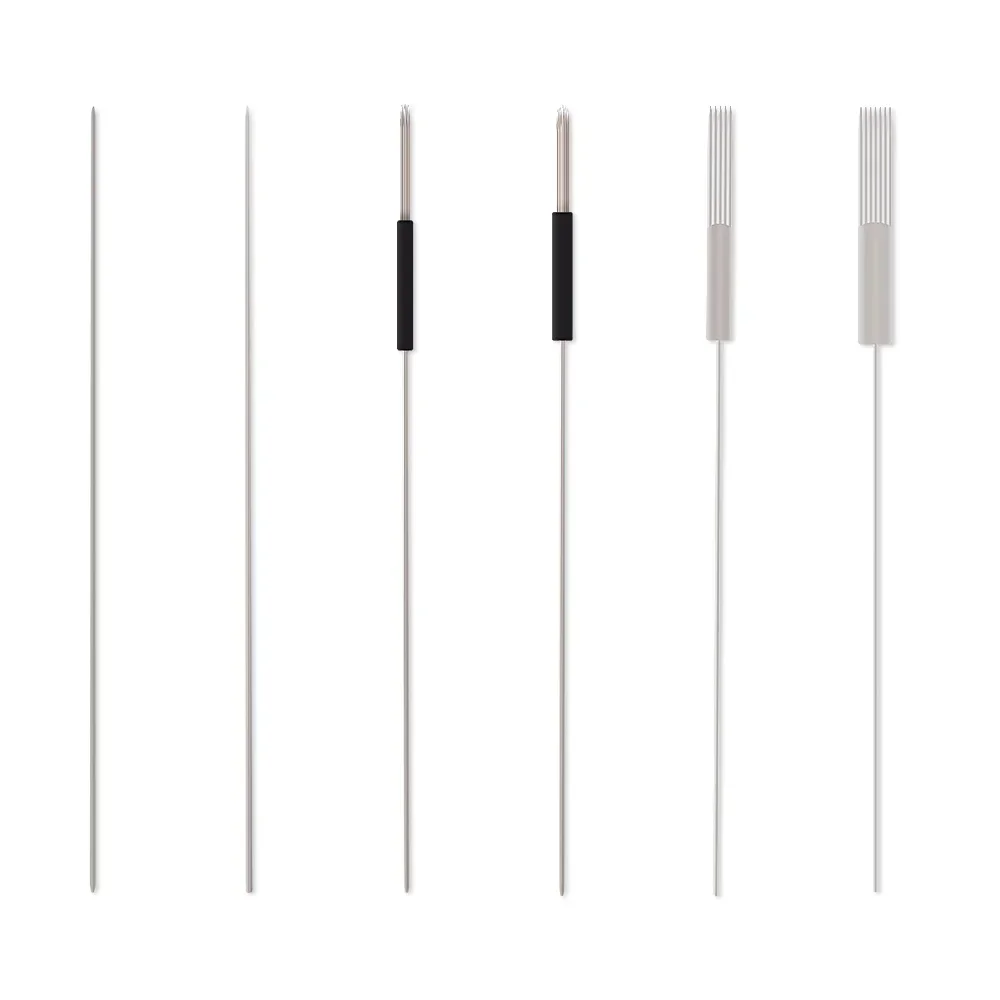 

Стерилизованные одноразовые иглы для перманентного макияжа, иглы для татуировки бровей, наборы для макияжа, 100 шт., 1D/1R/3R/5R/5F/7F