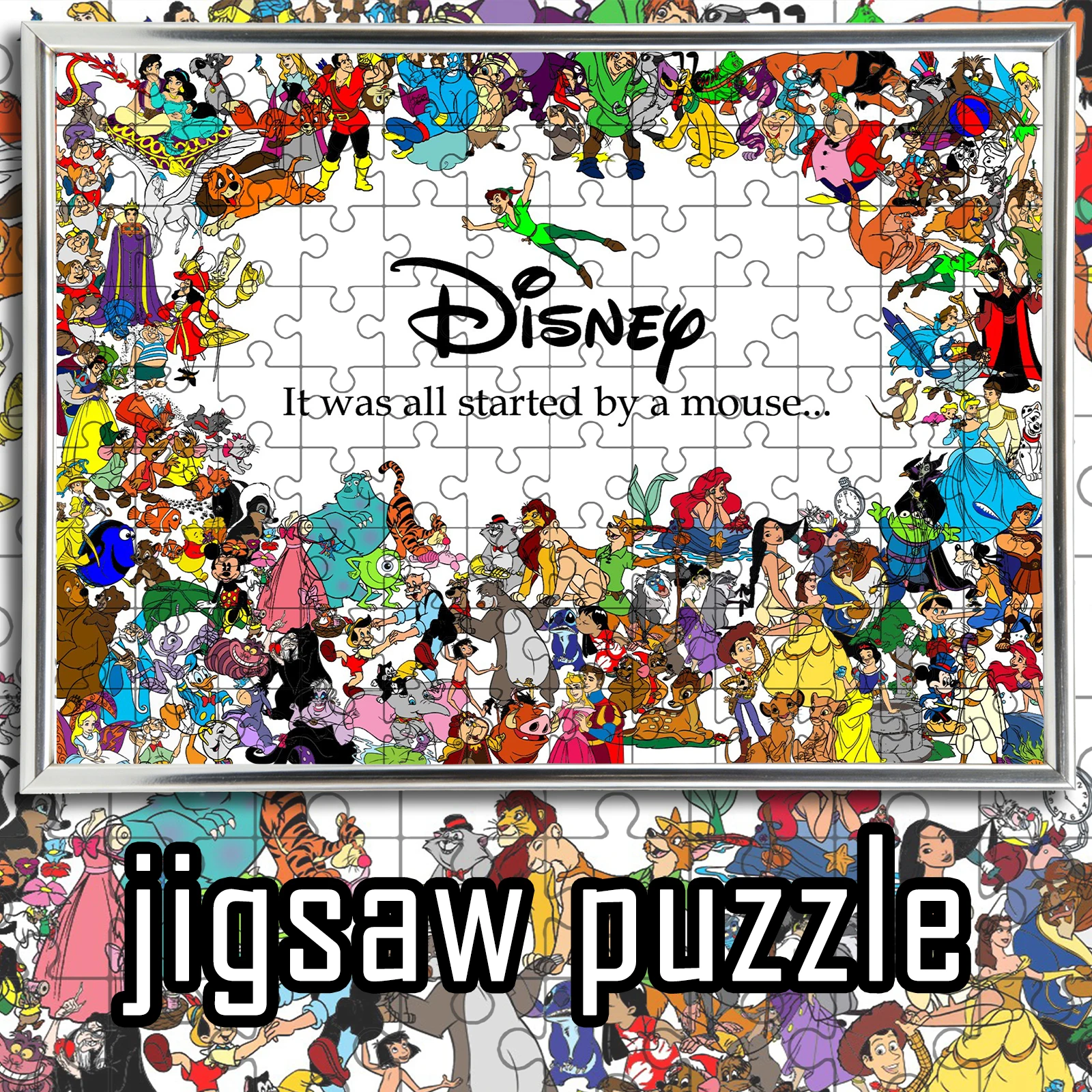 

Disney Series Puzzle Jigsaw 108/200/300/500/1000Pcs for Gameroom Bedroom Livingroom Decor Family Fun Activity