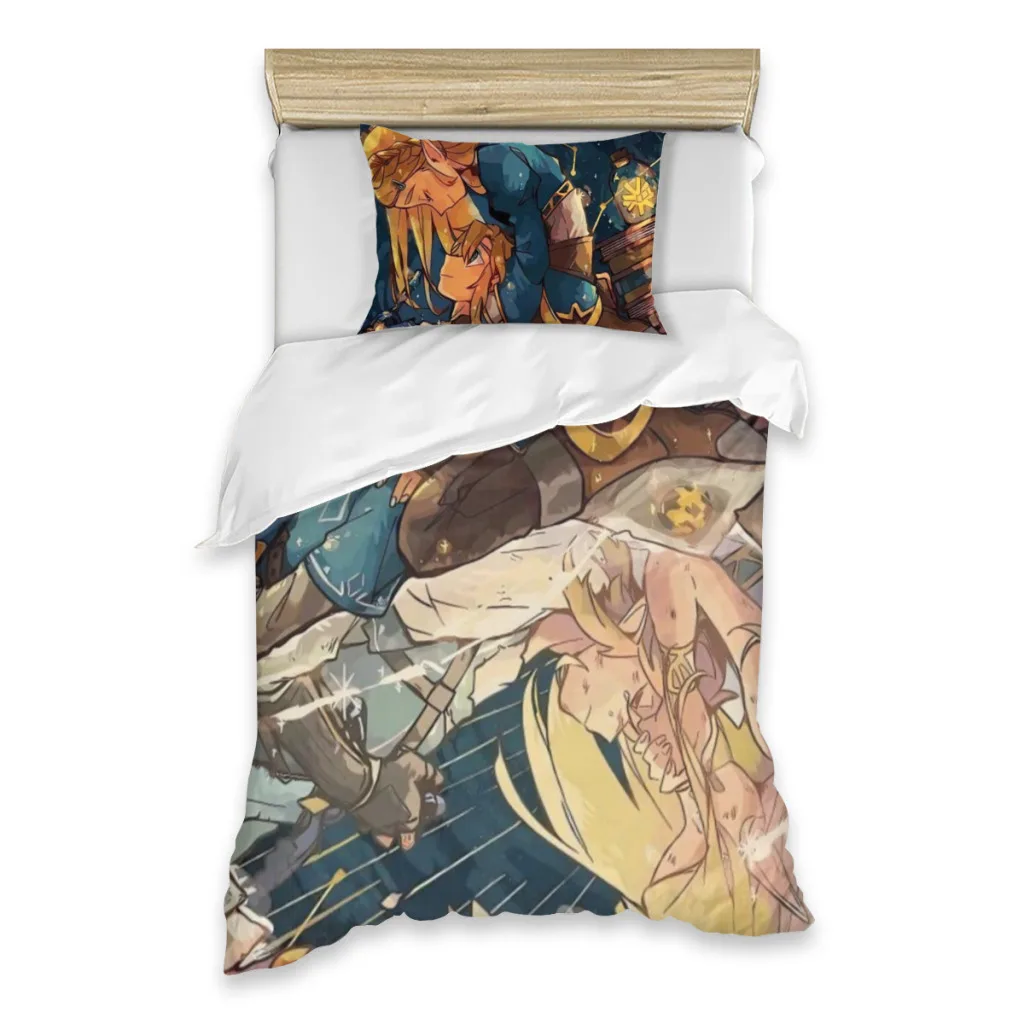 Zeldas-Legended-Hot-Game 3D Printed Custom Bed Sheets Set Single Bedding Set  Cover with Pillowcases