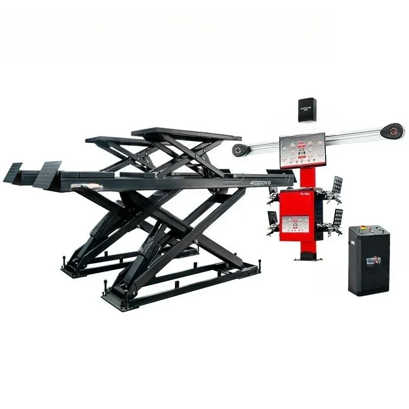 Mother and child large scissor lift car lift