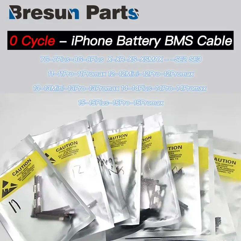 0 دورة الأصلي لوح حماية البطارية BMS كابل آيفون X XS XR 11 12 13 14 15 برو ماكس زائد بطارية الهاتف الصغير BMS كابل