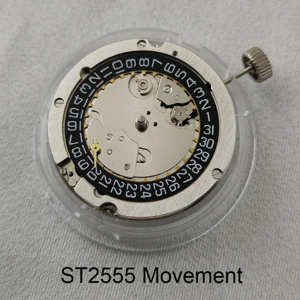 

Seagull ST2555 Movement Automatic Mechanical Movement Mens Classic Vintage Watch Movement Black Or White Date Ring