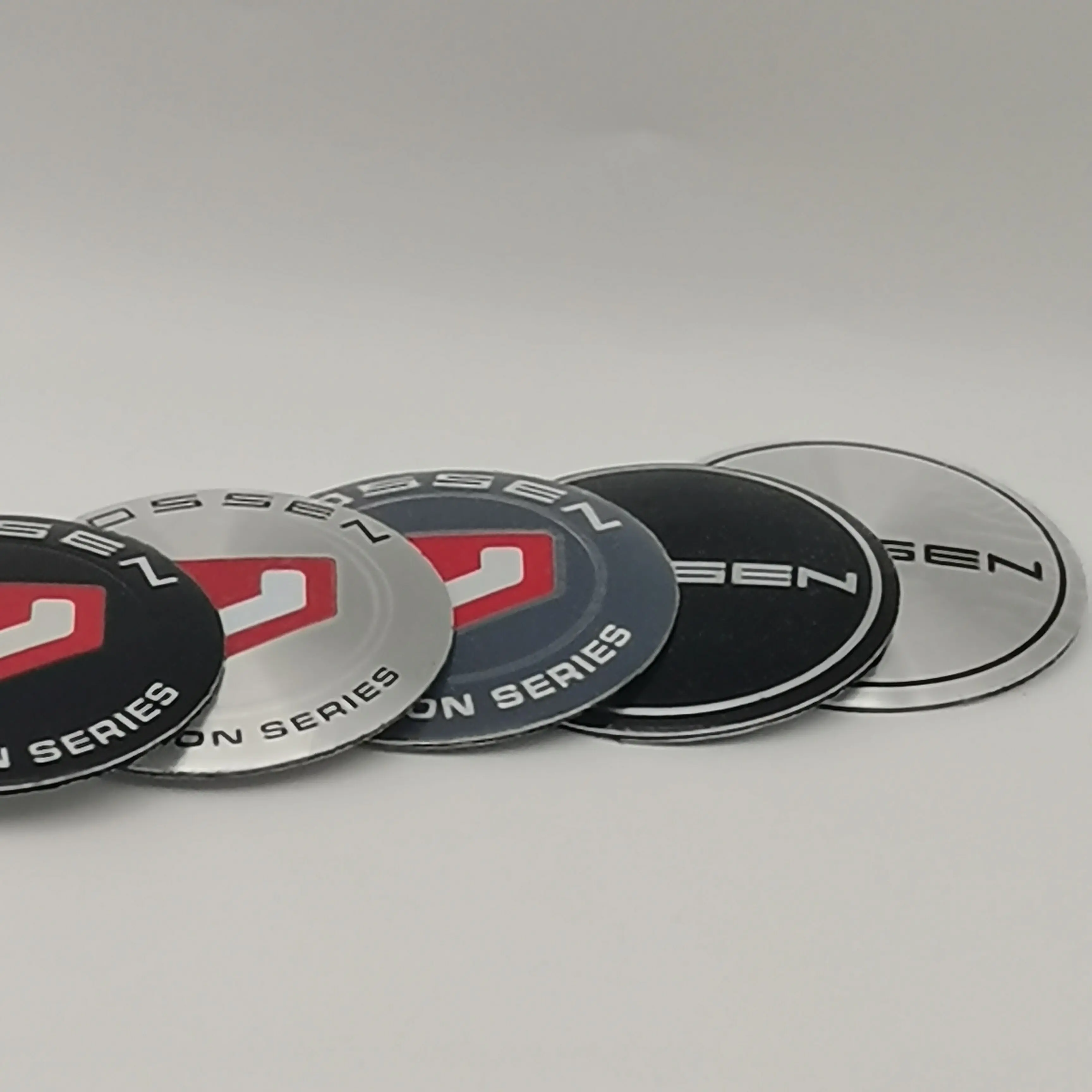 

4pcs/lot VOS-SEN PRECI-SION SERIES Sticker Car Wheel Center Hub Cap Sticker Car Badge Emblem Decal Cars Accessories
