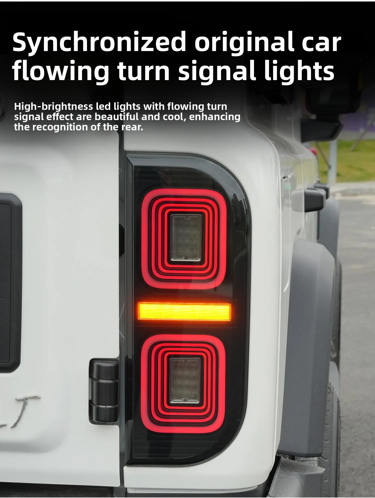 For BAW 212 T01 2024 2025 Led Suspended Tail Light Dynamic Turn Signal Driving Brake Reverse Light DRL Tail Lamp Accessories detail image 6