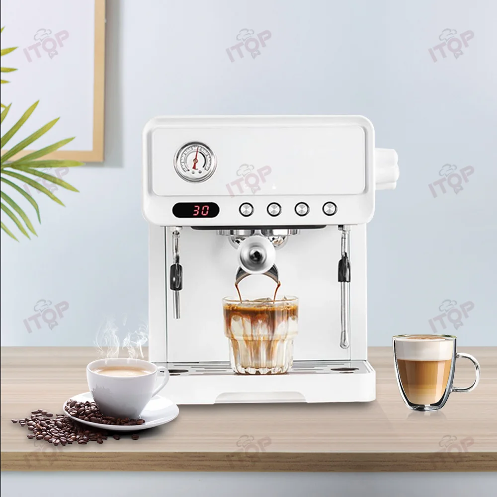 تخصيص رخيصة المحمولة شبه التلقائي الإيطالية مكتب المنزل ماكينة القهوة ماكينة صنع قهوة اسبريسو #4