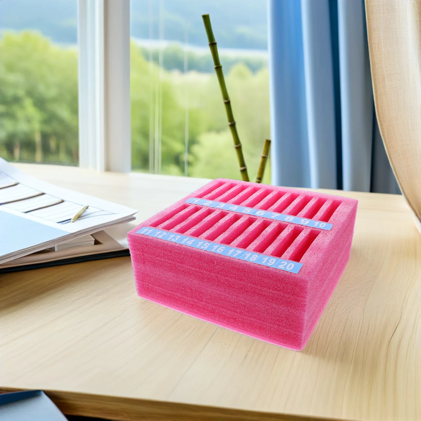 20 Grid Multi Device Stand Organizer Shockproof Phone Box Desktop Mobile Phone Storage Classroom Grid