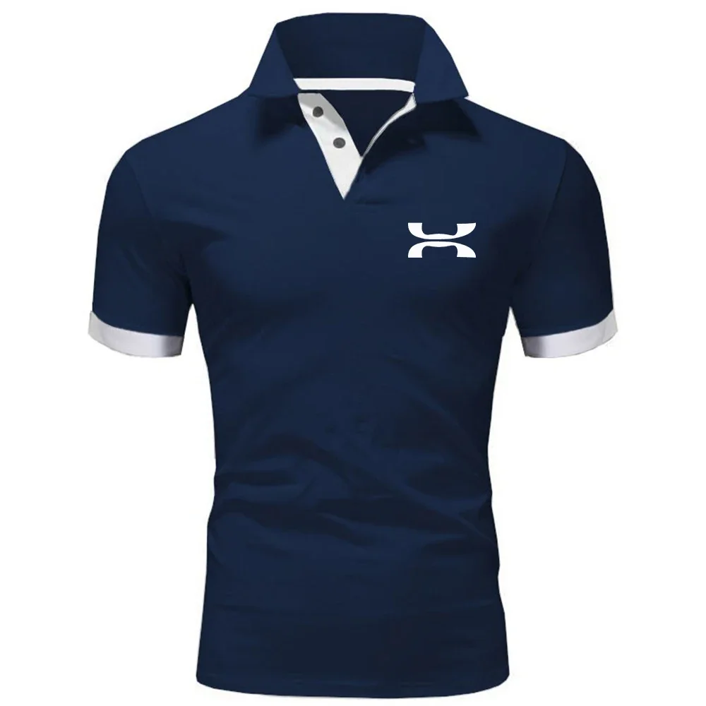 Polo estiva premium da uomo, abbigliamento sportivo ad asciugatura rapida, maniche corte, alla moda, chic