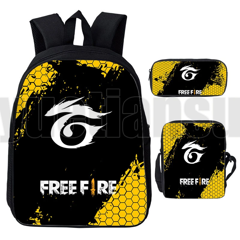 3D Games Free Fire Garena Backpack Unisex Travel Rucksack Mochila Teenager Bookbag Girls School Bags Laptop Penbox Shoulderbag