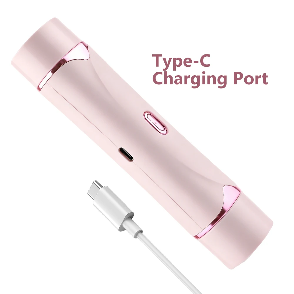 2-in-1 Elektrischer Damen-Rasierer mit Doppelkopf, Schmerzfreier Bikini-Trimmer für Nass-/Trockengebrauch, Abnehmbarer Kopf für Damen-Haarentfernung – Detail 9