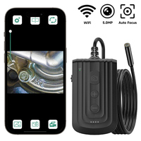 Wireless Endoscope Autofocus 8mm Camera for iPhone/Android 1920P HD Inspection Camera IP67 WiFi Borescope for Pipe Car Sewer