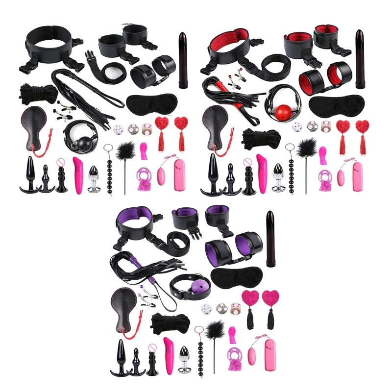 

20RF BDSM Restraints Sex 25Pcs Bondage Restraints Kits Fetish Bed Restraints Set