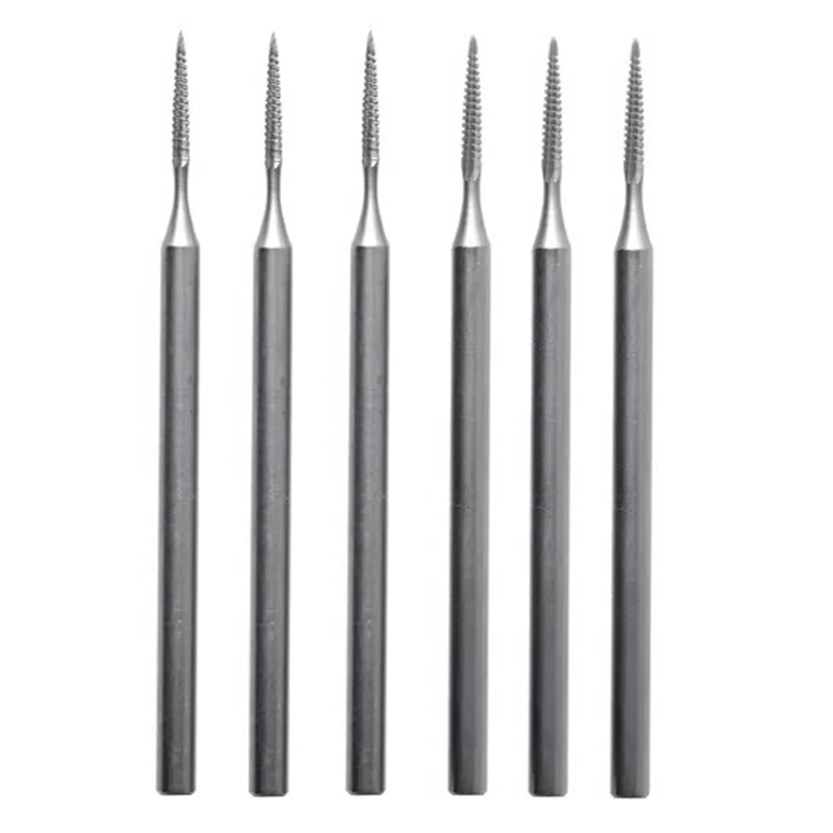 

6Pcs Jewelry Cone Cut Burr - 3/32In Shank Long Cone Tapered Cut Burs Jewelry Engraving Bits Lapidary Tools (010/012)