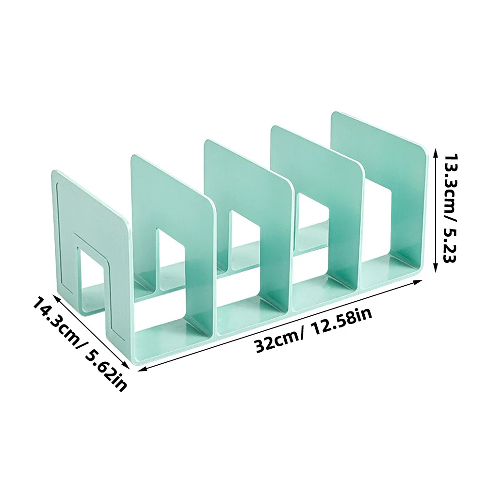 Decorative Bookend Multi-Function Delicate Book Holder Office Desktop File Organizer Magazine Divider Bookshelf Accessory