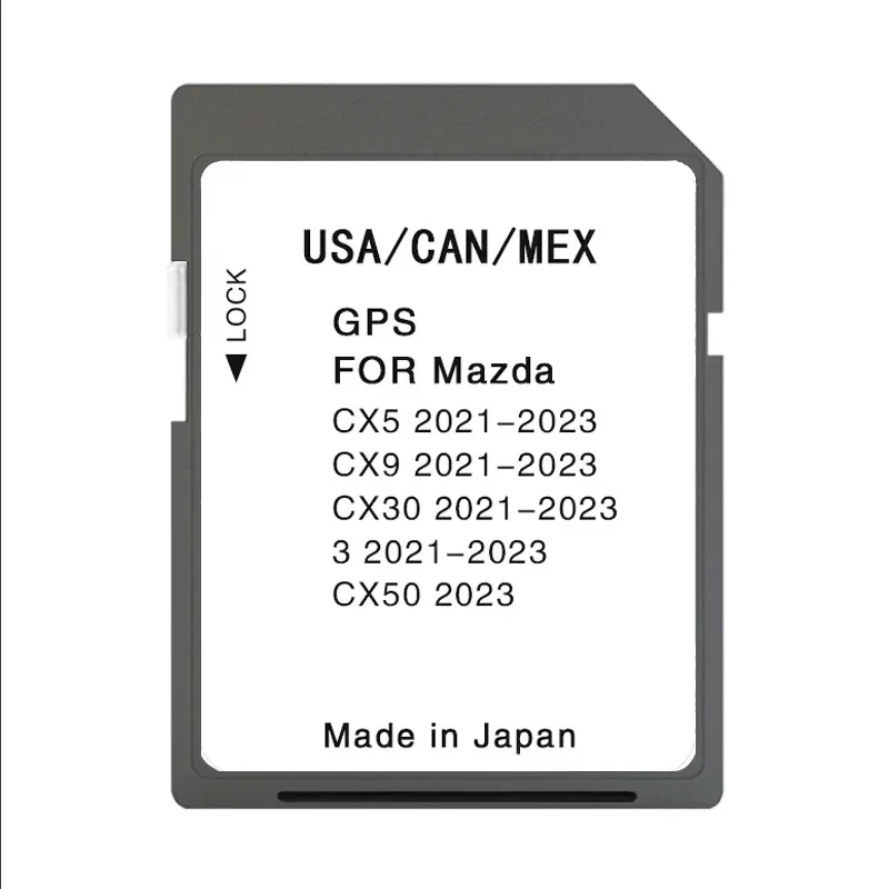 Новейшая версия карт, навигационная SD GPS-карта США/CAN/MEX для Mazda 3 CX-5 CX-9 CX-30 CX-50, бесплатная доставка с противотуманной наклейкой