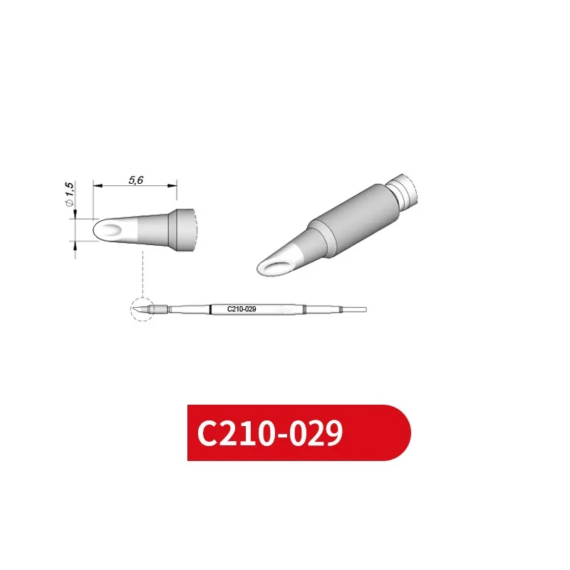 C210 029 punte per saldatore compatibili per JBC SUGON stazione di saldatura AIFEN T26/T210 maniglia di saldatura