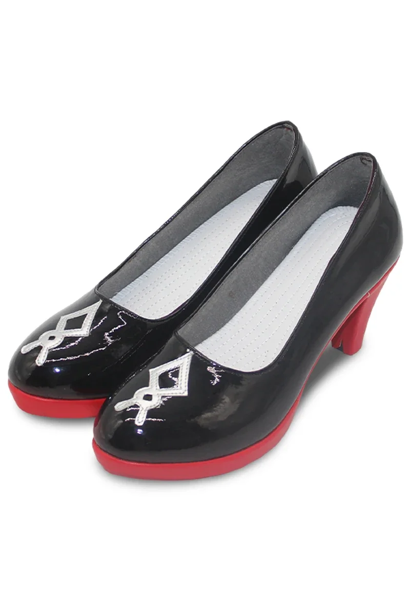 Vtuber EN Nerissa Ravencroft Cosplay Shoes PU Leather Shoes Halloween Carnival Boots Cosplay Prop Custom Made