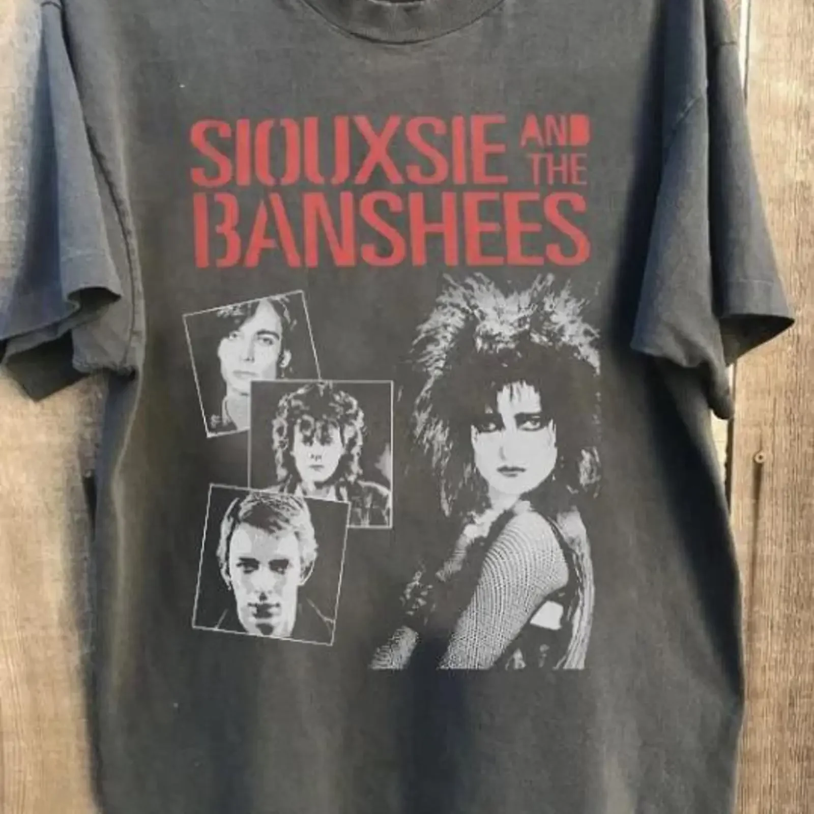 Siouxsie and the Banshees T Shirt 90s Goth Band Grunge Retro Gothic Clothing Music vintage Washed Stylish fashion graphic