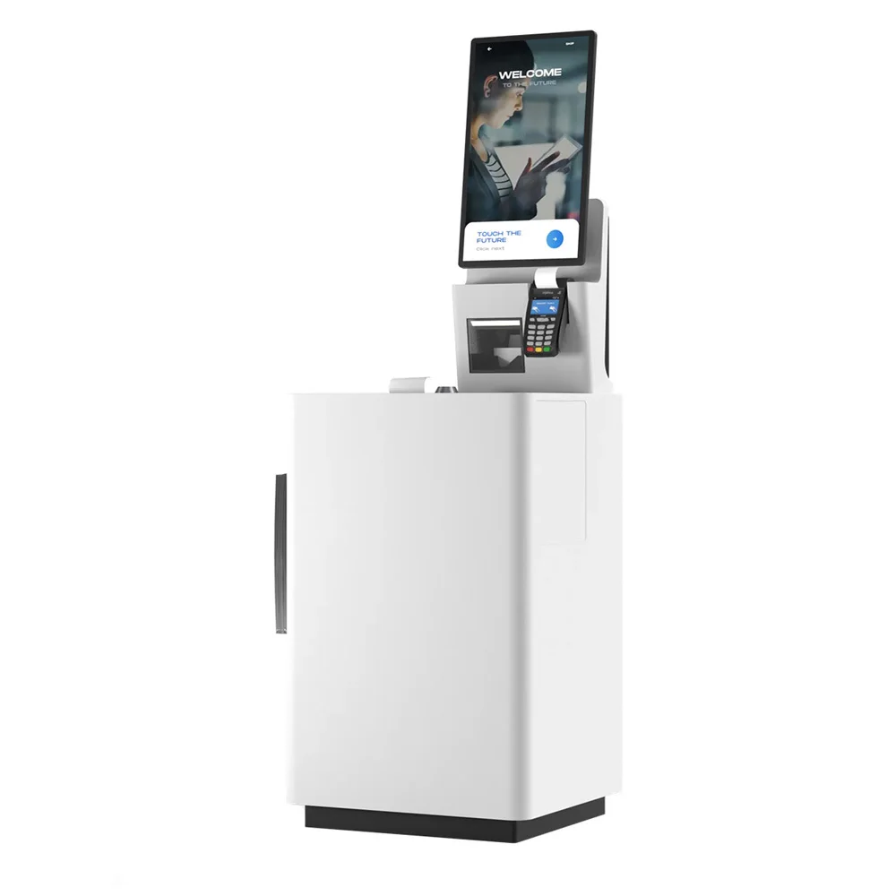 

Terminal Floor-Standing Barcode Scanner with Convenient Payment Module Self-Service Kiosks All-in-One Touchscreen