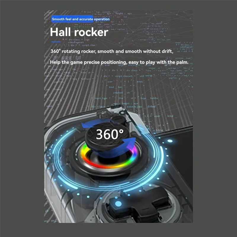 وحدة تحكم ألعاب ABGN للتبديل إضاءة RGB، اهتزاز مزدوج، وحدة تحكم ألعاب سلكية ذات 6 محاور D